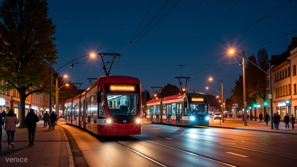 Nachtverkehr - Öffentlicher Nahverkehr (ÖPNV) in Magdeburg